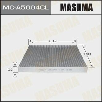 MC-A5004CL MASUMA MC-A5004CL_фильтр салона! угольный 237x190x23\ Ford Fiesta 1.25-1.6i/LPG/TDCi 08>