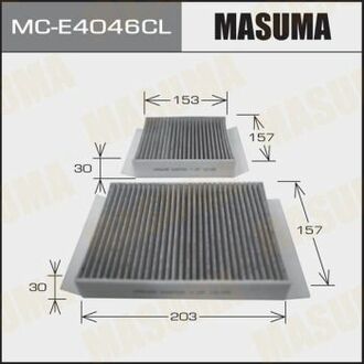 MC-E4046CL MASUMA MC-E4046CL_фильтр салона! угольный 2шт.\Citroen C3/DS3,Peugeot 207/208 1.0-1.6HDi 06>