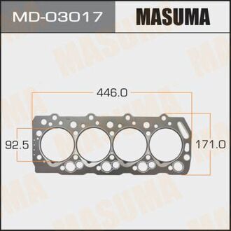 MD-03017 MASUMA MD-03017_прокладка ГБЦ! \Mitsubishi Pajero/L300,Hyundai Galloper 2.5TD 4D56T 86>