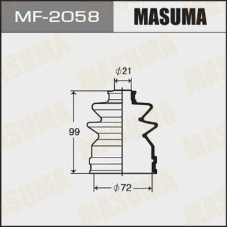 MF-2058 MASUMA MF-2058_пыльник ШРУСа внутреннего!\Isuzu Gemini 88-90,Nissan Almera/Sunny/Pulsar/100NX 82>