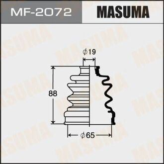 MF-2072 MASUMA MF-2072_пыльник ШРУСа внутреннего!\ Hyundai Atos/Getz, Toyota Yaris 1.0i 99>