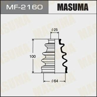 MF2160 MASUMA MF-2160_пыльник ШРУСа переднего! приводного вала\ Toyota RAV4 ZCA25 <03