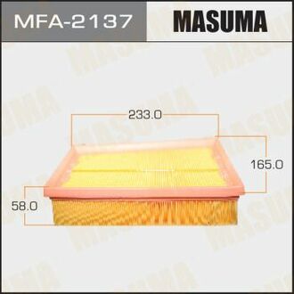 MFA2137 MASUMA MFA-2137_фильтр воздушный!\ Nissan Quashqai 1.6/2.0DCi 07>/X-Trail 2.0/2.0DCi 07>