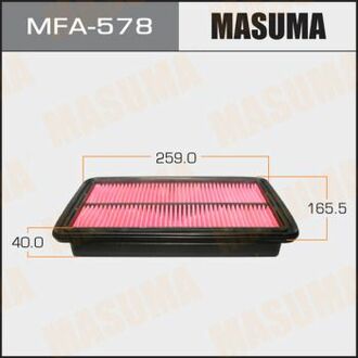 MFA-578 MASUMA MFA-578_фильтр воздушный!\ Mazda 626 1.8i-2.5i 16V/24V 91>,Ford Probe 2.0 16V