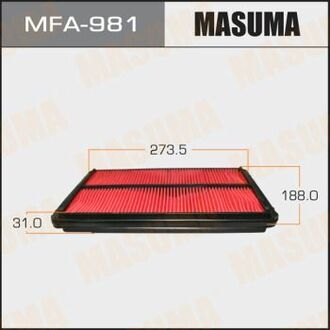 MFA981 MASUMA MFA-981_фильтр воздушный!\ Honda Accord 1.8i-2.3 98>