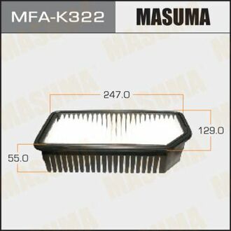 MFA-K322 MASUMA MFA-K322_фильтр воздушный!\ Hyundai i20, KIA Soul all 08>