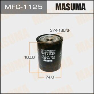 MFC1125 MASUMA MFC-1125_фильтр масляный !\ Ford Escort/Fiesta/Ka 1.3/1.4 96>, Caterpillar