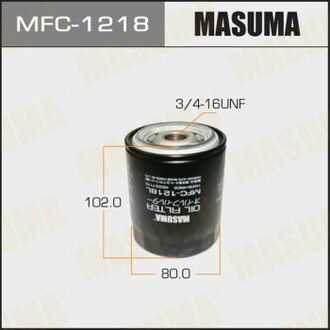 MFC1218 MASUMA MFC1218_фильтр масляный! D83.5/80 d55 H106.5\Nissan Sunny/Primera 1.4-1.6 86> /Almera 1.4-1.6 95>