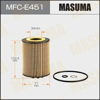 MFC-E451 MASUMA MFC-E451_фильтр масляный!\ BMW E60/E61/E63/E64/E65/X5 3.5-4.8i 01>