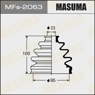 MFS-2063 MASUMA MFS-2063_пыльник ШРУСа наружного!\ Nissan Bluebird/Serena/Terrano 89>