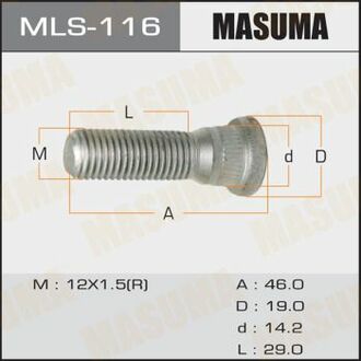 MLS-116 MASUMA MLS-116_шпилька колеса!\ Toyota