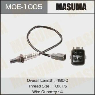 MOE-1005 MASUMA MOE-1005_лямбда-зонд! L=480 mm\ Toyota Auris/Avensis/Corolla 02-09