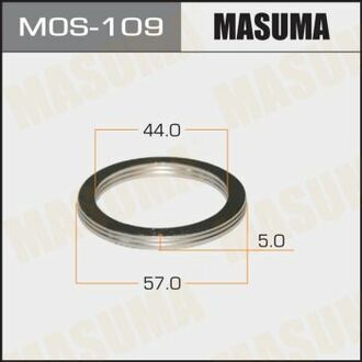 MOS-109 MASUMA MOS-109_кольцо уплотнительное! 44x57\ Mazda 323, Toyota, Opel 1.3/1.5/1.6/1.7/2.0 D