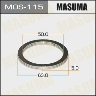 MOS115 MASUMA MOS-115_кольцо уплотнительное! 50x63\ Mazda 323/626,Opel Frontera/Corsa,Toyota <98