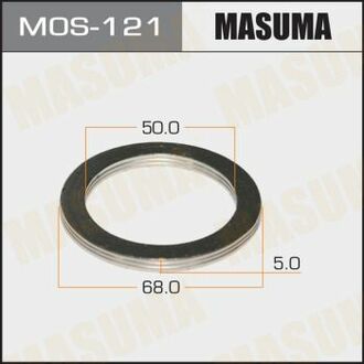 MOS-121 MASUMA MOS-121_кольцо уплотнительное! (м) 50x68x5\ Mazda 323, Toyota, Opel 1.3/1.5/1.6/1.7/2.0 D