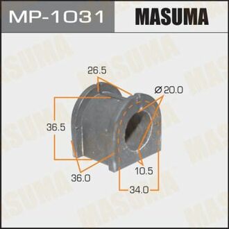 MP-1031 MASUMA MP-1031_втулка стабилизатора заднего!\ Mitsubishi Lancer/ASX 07>