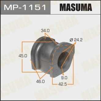 MP-1151 MASUMA MP-1151_втулка стабилизатора переднего!\ Honda Civic VIII Sedan 1.3 Hybrid/1.8i 06>