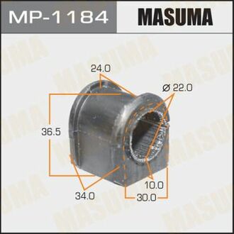 MP-1184 MASUMA MP-1184_втулка стабилизатора переднего!\ Mazda 3 2.0TD 06-09/Mazda 5 CR19# 1.8i/2.0i/2.0TD 05>