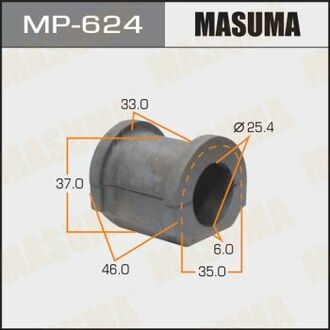 MP-624 MASUMA MP-624_втулка стабилизатора переднего центральная! d25.4\ Honda Civic EU/EP/ES 01>