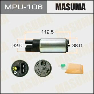 MPU-106 MASUMA MPU-106_насос топливный электрический! 3.0bar\ Toyota Corolla 1.6/1.8/RAV4 2.0/Camry 2.4 00-07