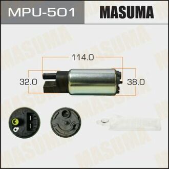 MPU-501 MASUMA MPU-501_насос топливный электрический! 3.0bar\ Toyota Corolla 1.6/1.8/RAV4 2.0/Camry 2.4 00-07