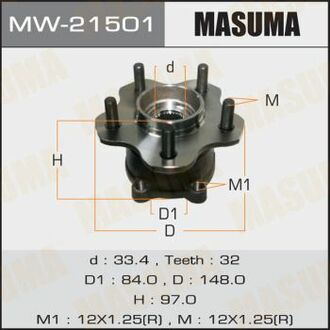 MW21501 MASUMA MW-21501_ступица задняя!\ Nissan 370Z, Infiniti EX/FX 3.5-5.0 03-13