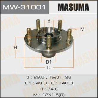 MW31001 MASUMA MW-31001_ступица в сб.! перед.\ Mitsubishi Outlander 06-12