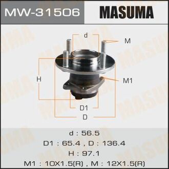 MW-31506 MASUMA СТУПИЧНЫЙ УЗЕЛ MASUMA REAR COLT / Z3# 04- (WITH AB
