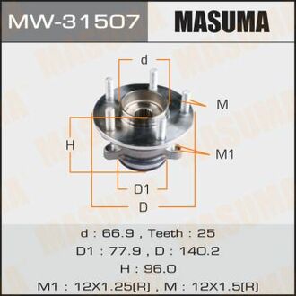 MW-31507 MASUMA MW-31507_ступица в сб.! задн.\ Mitsubishi ASX 10-16/Outlander 12>