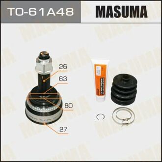 TO-61A48 MASUMA TO-61A48_ШРУС наружный!\ Lexus RX300, Toyota Camry/Allion/Alphard