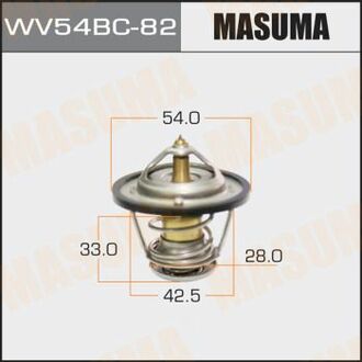 WV54BC-82 MASUMA WV54BC-82_термостат!\ Mitsubishi Galant/Pajero/L200/L300, Kia Sorento 2.5D/TD 86>