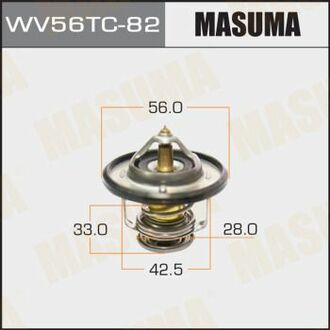 WV56TC82 MASUMA WV56TC82_термостат! с прокладкой\ Toyota Avensis/Corolla 1.3-2.4i/1.4-2.0D-4D 95>