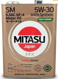 MJ-111-4 Mitasu Масло моторное Mitasu Motor Oil SM 5W-30 (4 л)