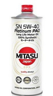 MJ-112-1 Mitasu Масло моторное Mitasu Motor Oil SM 5W-40 (1 л)