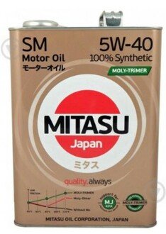 MJ-112-4 Mitasu Масло моторное Mitasu Motor Oil SM 5W-40 (4 л)
