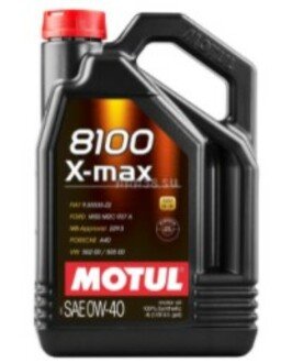 104532 MOTUL Масло моторное синтетическое 4 л - 8100 X-MAX 0W40 ACEA A3/B4,API SN/CF,BMW LL01,VW 502 00/505 00(СИНТ.)