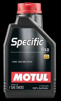 104559 MOTUL Масло моторное синтетическое 1 л - SPECIFIC FORD 913D 5W30 ACEA A5/B5, FORD WSS M2C 913 D (100% СИНТ.)