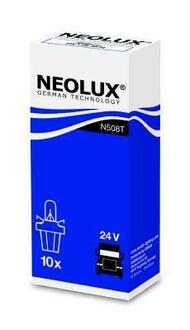N508T NEOLUX Автолампа Neolux BAX B8,5d 1,2 W прозрачная n508t