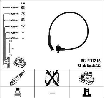 44233 NGK Провода зажигания (к-т) RC-FD1215