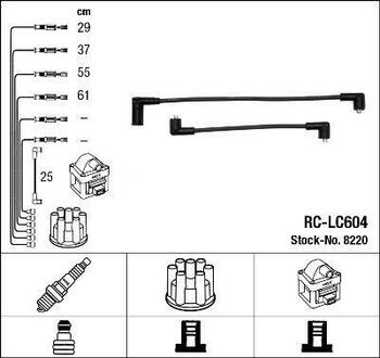 8220 NGK Провода зажигания (к-т) RC-LC604