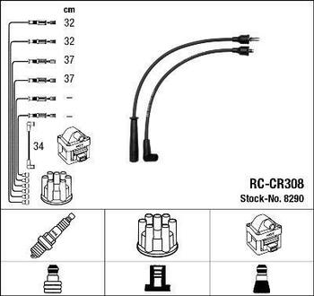 8290 NGK Провода зажигания (к-т) RC-CR308