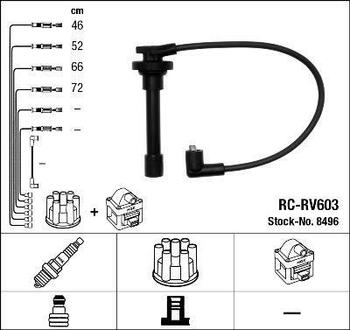 8496 NGK Провода зажигания (к-т) RC-RV603