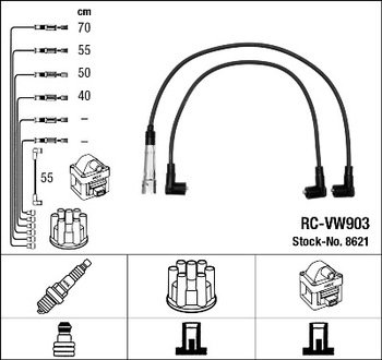 8621 NGK Провода зажигания (к-т) RC-VW903