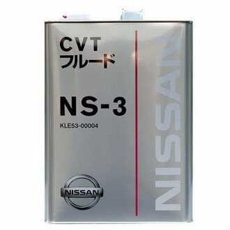 KLE5300004 NISSAN Трансмиссионное масло Nissan CVT NS-3( Япония) синтетическое 4 л