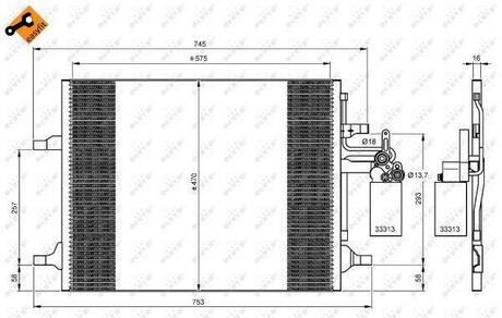 35930 NRF Радиатор кондиционера