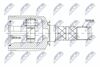 NPW-SB-013 NTY ШРУС внутр. к-кт Subaru Forester 01-07, Impreza 07-11, Legacy 03-09 (фото 2)
