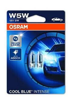 2825HCBI02B OSRAM Автолампа Osram 2825HCBI02B Cool Blue Intense W5W W2,1x9,5d 5 W синяя
