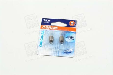 3893-02B OSRAM Автолампа Osram Original Line T4W BA9s 4 W прозрачная 3893-02B