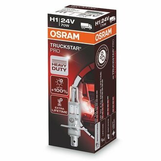64155TSP OSRAM Автолампа Osram 64155tsp Truckstar Pro H1 P14,5s 70 W прозрачная