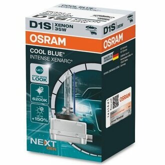 66140CBN OSRAM Лампа газоразрядная 35W D1S XENARC COOL BLUE INTENSE (NEXT GEN) (На 150% больше света на дороге, цветовая температура 6000K)